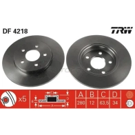 Тормозной диск TRW 1524028 df4218 3322937321155 4 QT0HK - Изображение 5