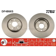 Тормозной диск TRW Z S4QW8W 3322937928804 1524414 df4866s - Изображение 5