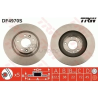 Тормозной диск TRW N4L BQ3P 1524485 df4970s 3322937951468 - Изображение 4