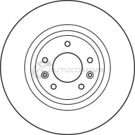 Тормозной диск TRW N4L BQ3P 1524485 df4970s 3322937951468 - Изображение 5