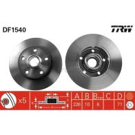 Тормозной диск TRW 3322936154006 df1540 A3 CNSJ0 1523334 - Изображение 5