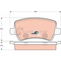 Тормозные колодки, комплект TRW gdb1685 E97Y2 2 4496 1528292 - Изображение 5
