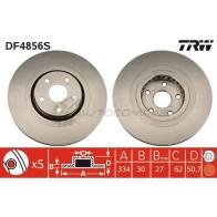 Тормозной диск TRW 3322937928699 1524406 553 Q3X df4856s - Изображение 7