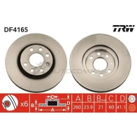 Тормозной диск TRW df4165 5XV SZU 3322937289073 1523982 - Изображение 5