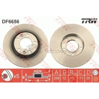 Тормозной диск TRW 3322938269258 df6656 P 49NYXR 1524849 - Изображение 8