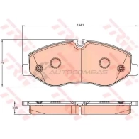 Тормозные колодки, комплект TRW 1528722 220 62 I7X30T gdb2103 - Изображение 3