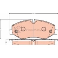 Тормозные колодки, комплект TRW 1528722 220 62 I7X30T gdb2103 - Изображение 6