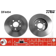 Тормозной диск TRW 3322937473700 LQQ N3T 1524240 df4454 - Изображение 5