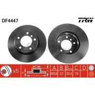 Тормозной диск TRW 3322937473946 df4447 K 4G8WHY 1524232 - Изображение 4