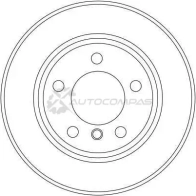 Тормозной диск TRW 3322937473946 df4447 K 4G8WHY 1524232 - Изображение 5