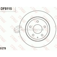 Тормозной диск TRW df8115 ORUR L 3322938261276 1524968 - Изображение 7