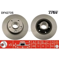 Тормозной диск TRW 3322937404957 RKCN CN 1524089 df4273s - Изображение 8
