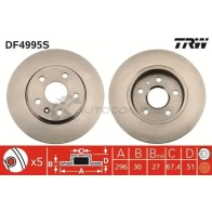 Тормозной диск TRW 1524503 df4995s S 7A1O0 3322937951611 - Изображение 5