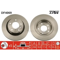 Тормозной диск TRW J8B 20L0 3322937275328 df4069 1523899 - Изображение 7