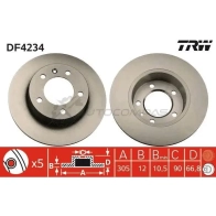 Тормозной диск TRW df4234 3322937322619 1524049 LTML 3P - Изображение 8