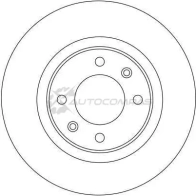 Тормозной диск TRW 1524025 3322937321124 TCYC0 B df4215 - Изображение 6