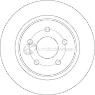 Тормозной диск TRW 3322938150051 1524618 BH KUH df6150 - Изображение 5