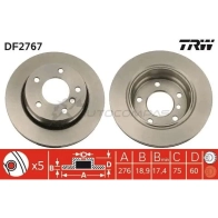 Тормозной диск TRW df2767 1523758 WE Y32 3322937184477 - Изображение 4