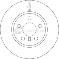 Тормозной диск TRW 1524894 df6757 DZ M3RH 3322938315511 - Изображение 2