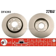Тормозной диск TRW df4393 GFJNCZ 1 1524191 3322937402731 - Изображение 5