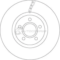 Тормозной диск TRW 440D L 3322938315542 df6653 1524847 - Изображение 3