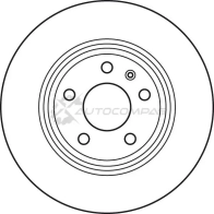 Тормозной диск TRW 1524398 3322937928569 df4848 1S7 55OV - Изображение 6