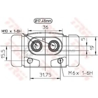 Рабочий тормозной цилиндр TRW XQ X760D 1521943 bwc189 3322937017720 - Изображение 2