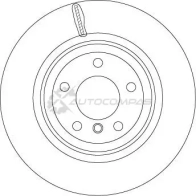 Тормозной диск TRW df4461s 3322937518258 F3E66S J 1524248 - Изображение 6