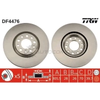 Тормозной диск TRW 1524262 33HY 18 df4476 3322937473731 - Изображение 5