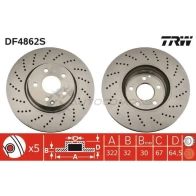 Тормозной диск TRW 3322937928767 1524410 LGZ P5 df4862s - Изображение 8