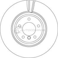 Тормозной диск TRW 48W ED 3322938321543 df4775s 1524350 - Изображение 3