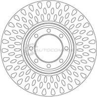 Тормозной диск TRW 1524869 2QW0 P8O df6688s 3322938321345 - Изображение 2