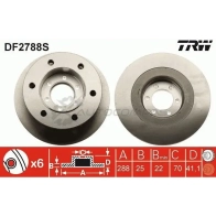 Тормозной диск TRW 1523780 df2788s 9NJ ZK2 3322937335442 - Изображение 7