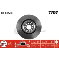 Тормозной диск TRW NFY59 PF 1524154 df4350s 3322937434084 - Изображение 4