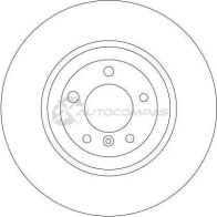 Тормозной диск TRW NFY59 PF 1524154 df4350s 3322937434084 - Изображение 5
