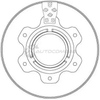 Тормозной диск TRW 1524884 R7OYI 7 3322938295783 df6743s - Изображение 3