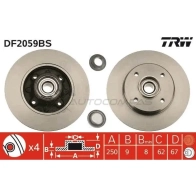 Тормозной диск TRW df2059bs 3322937716319 1523572 45 1M5GG - Изображение 4