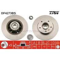 Тормозной диск TRW df4273bs 3322937578511 1524088 HTAF LI - Изображение 10