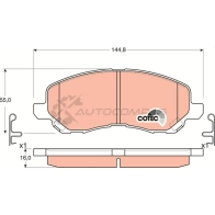 Тормозные колодки, комплект TRW 1529012 23 584 gdb3287 9UZA3A - Изображение 5