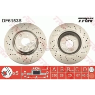 Тормозной диск TRW A2M LTF 3322938159368 1524619 df6153s - Изображение 7