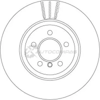 Тормозной диск TRW 3322938246020 df6607s 1524823 V5HB N - Изображение 3