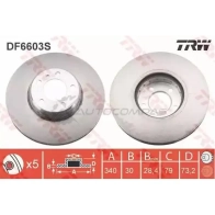 Тормозной диск TRW df6603s 004 VD8 1524819 3322938245986 - Изображение 3