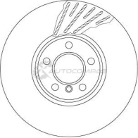 Тормозной диск TRW 3322938246068 1524826 XV Q7SG df6611s - Изображение 3