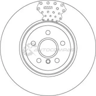 Тормозной диск TRW df6605s MS0 62 1524821 3322938246006 - Изображение 2