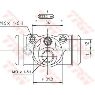 Рабочий тормозной цилиндр TRW bwh277 1522474 3322937036356 IE2I TUZ - Изображение 2