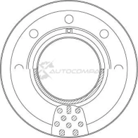 Тормозной диск TRW df5136s 1437236664 HR4MO 6 - Изображение 2