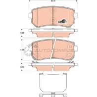 Тормозные колодки, комплект TRW 1529207 gdb3474 UCS ZKE 3322937887705 - Изображение 5