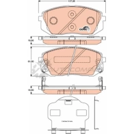 Тормозные колодки, комплект TRW 24 501 gdb3461 1529195 24502 - Изображение 5