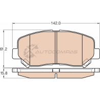 Тормозные колодки, комплект TRW gdb3562 47XV4 2 5564 1529282 - Изображение 5