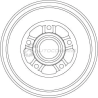 Тормозной барабан TRW db4560mr 1437236691 ZON1 C - Изображение 5